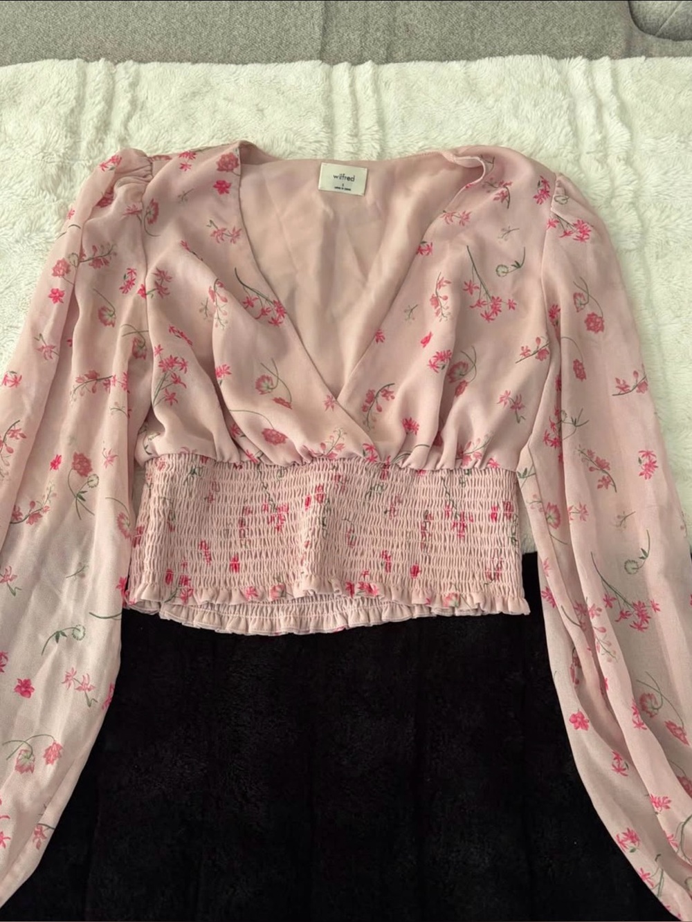 Aritzia Wilfred Pink Blouse